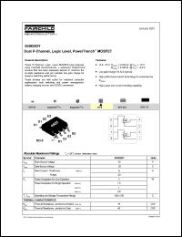 SI4925DY datasheet: Dual P-Channel, Logic Level, PowerTrench MOSFET SI4925DY