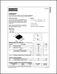 SI4936DY datasheet: Dual N-Channel Enhancement Mode MOSFET SI4936DY