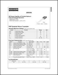 SS8550 datasheet: PNP Epitaxial Silicon Transistor SS8550
