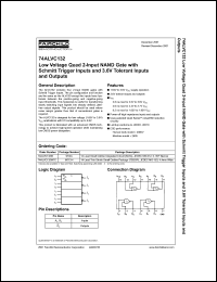 74ALVC132 datasheet: Low Voltage Quad 2-Input NAND Gate with Schmitt Trigger Inputs and 3.6V Tolerant Inputs and Outputs 74ALVC132