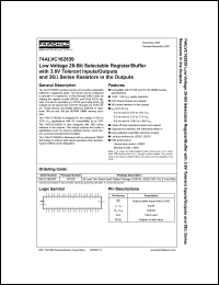 74ALVC162839 datasheet: Low Voltage 20-Bit Selectable Register/Buffer with 3.6V Tolerant Inputs/Outputs and 26-Ohm Series Resistors in the Outputs 74ALVC162839