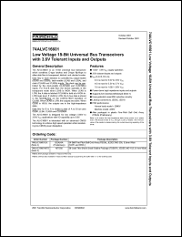 74ALVC16601 datasheet: Low Voltage 18-Bit Universal Bus Transceivers with 3.6V Tolerant Inputs and Outputs 74ALVC16601