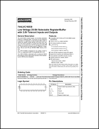 74ALVC16839 datasheet: Low Voltage 20-Bit Selectable Register/Buffer with 3.6V Tolerant Inputs and Outputs 74ALVC16839