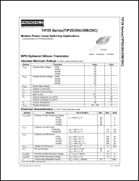TIP29 datasheet: NPN Epitaxial Silicon Transistor TIP29