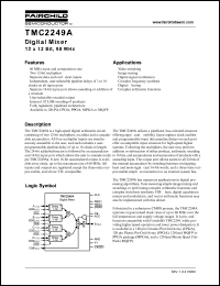 TMC2249A datasheet: Digital Mixer 12 x 12 Bit, 60 MHz TMC2249A