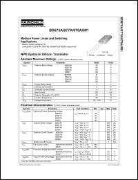 BD675A datasheet: NPN Epitaxial Silicon Transistor BD675A