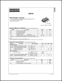 BSP52 datasheet: NPN Darlington Transistor BSP52