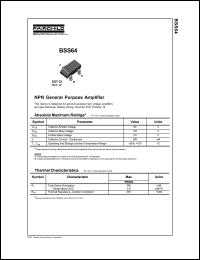 BSS64 datasheet: NPN General Purpose Amplifier BSS64
