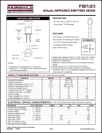 F5D1 datasheet: AlGaAs INFRARED EMITTING DIODE F5D1