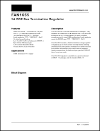 FAN1655 datasheet: 3A DDR Bus Termination Regulator FAN1655