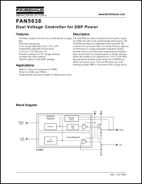 FAN5038 datasheet: Dual Voltage Controller for DSP Power FAN5038
