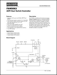 FAN5063 datasheet: ACPI Dual Switch Controller FAN5063