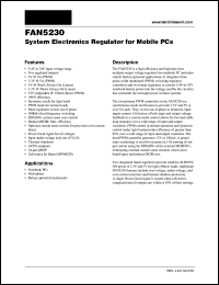 FAN5230 datasheet: System Electronics Regulator for Mobile PCs FAN5230