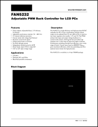 FAN5232 datasheet: Adjustable PWM Buck Controller for LCD PCs FAN5232