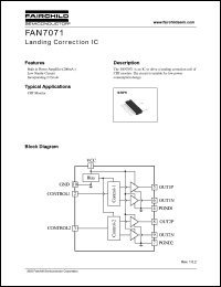 FAN7071 datasheet: Landing Correction IC FAN7071