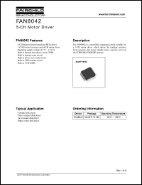 FAN8042 datasheet: 5-CH Motor Driver FAN8042