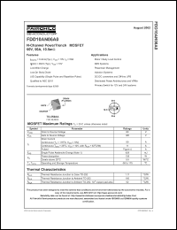 FDD10AN06A0 datasheet: N-Channel PowerTrench  MOSFET 60V, 50A, 10.5mOhm FDD10AN06A0
