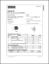FDD5614P datasheet: 60V P-Channel PowerTrench MOSFET FDD5614P