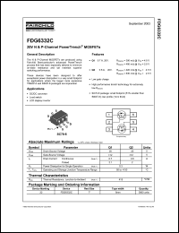 FDG6332C datasheet: 20V N & P-Channel PowerTrench MOSFETs FDG6332C