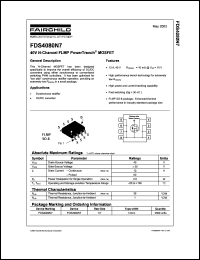 FDS4080N7 datasheet: 40V N-Channel Bottomless PowerTrench MOSFET FDS4080N7
