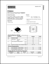 FDS6644 datasheet: 30V N-Channel PowerTrench MOSFET FDS6644