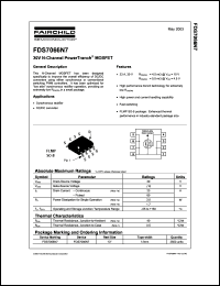 FDS7066N7 datasheet: 30V N-Channel PowerTrench MOSFET FDS7066N7