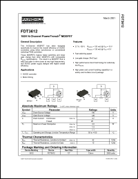 FDT3612 datasheet: 100V N-Channel PowerTrench MOSFET FDT3612