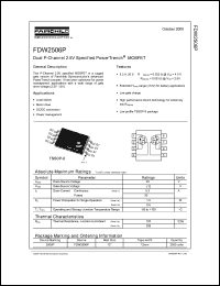 FDW2506P datasheet: Dual P-Channel 2.5V Specified PowerTrench MOSFET FDW2506P