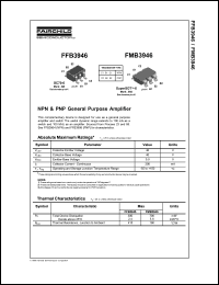 FFB3946 datasheet: NPN & PNP General Purpose Amplifier FFB3946
