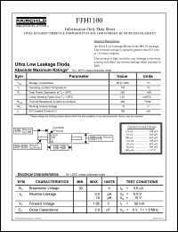 FJH1100 datasheet: Ultra Low Leakage Diode FJH1100