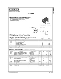 FJV3106R datasheet: NPN Epitaxial Silicon Transistor FJV3106R