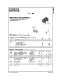 FJV3114R datasheet: NPN Epitaxial Silicon Transistor FJV3114R