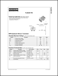 FJX3011R datasheet: NPN Epitaxial Silicon Transistor FJX3011R