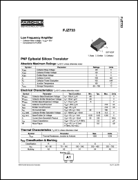 FJZ733 datasheet: PNP Epitaxial Silicon Transistor FJZ733