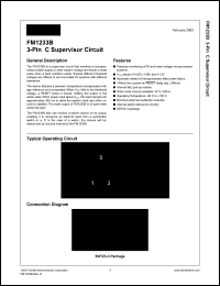 FM1233BD datasheet: 3-Pin C Supervisor Circuit FM1233BD