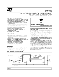 L6902D datasheet: 1A CONSTANT CURRENT BATTERY CHARGER L6902D