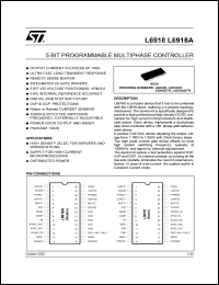 L6918D datasheet: 5 BIT PROGRAMMABLE MULTIPHASE CONTROLLER L6918D