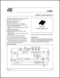 L9651 datasheet: SMART QUAD SWITCH L9651