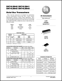 SN74LS640ML1 datasheet: Octal Bus Transceivers SN74LS640ML1