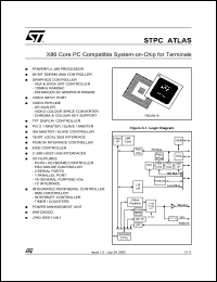 STPCI2 datasheet: STPC ATLAS DATASHEET / X86 CORE PC COMPATIBLE SYSTEM-ON-CHIP FOR TERMINALS STPCI2