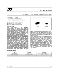 STPIC6C595MTR datasheet: POWER LOGIC 8-BIT SHIFT REGISTER STPIC6C595MTR