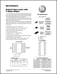 MC74VHC573MEL datasheet: Octal D-Type Latch with 3-State Output MC74VHC573MEL