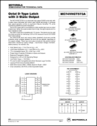 MC74VHCT573ADWR2 datasheet: Octal D-Type Latch (TTL Compatible) MC74VHCT573ADWR2