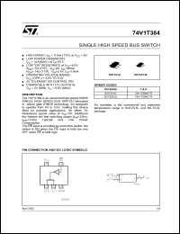 74V1T384CTR datasheet: SINGLE HIGH SPEED BUS SWITCH 74V1T384CTR