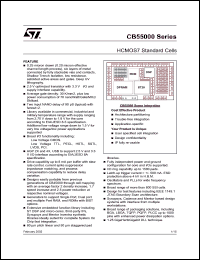 CB55000 datasheet: HCMOS7 STANDARD CELLS CB55000