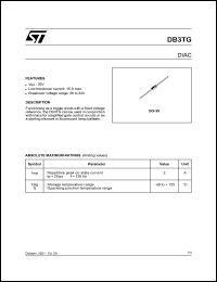 DB3TG datasheet: DIAC DB3TG