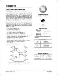 MC10EP89DR2 datasheet: Coaxial Cable Driver MC10EP89DR2