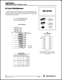 MC10164FNR2 datasheet: 8-Line Multiplexer MC10164FNR2