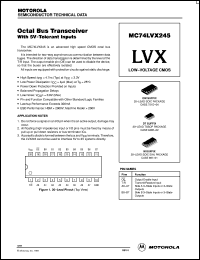 MC74LVX245DWR2 datasheet: Octal Bus Transceiver with 5V-Tolerant Inputs MC74LVX245DWR2