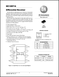 MC10EP16D datasheet: Differential Receiver MC10EP16D